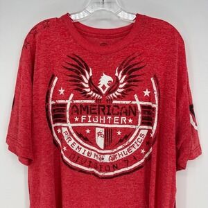 American‎ Fighter Premium Athletics Red Phoenix Graphic T Shirt 3XL
